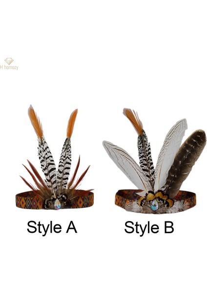 Parti Burlesque A Için Hint Headdress Kafa Bandı Taç Tavuskuşu Kostümü (Yurt Dışından) fırsatları