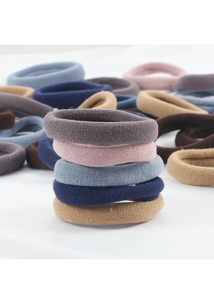 20-100 Adet Siyah Gri Büyük Saç Bantları Kadınlar Için Dikişsiz At Kuyruğu Moda Saf Renkli Elastik Saç Halkası Kızlar Saç Aksesuarı (Yurt Dışından) fırsatları