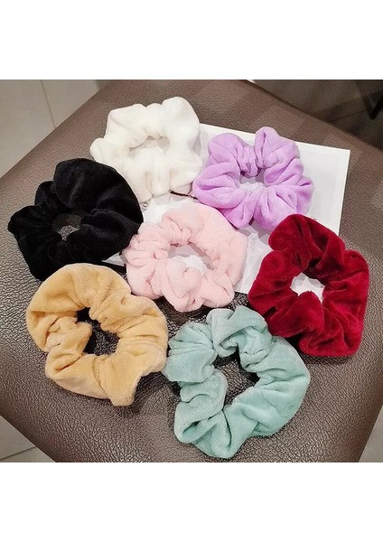 Kış Sıcak Yumuşak Saç Scrunchies Kürklü Elastik Saç Bandı Kadın Kızlar At Kuyruğu Tutucu Saç Lastik Bant Saç Bağları Saç Aksesuarları (Yurt Dışından) fırsatları