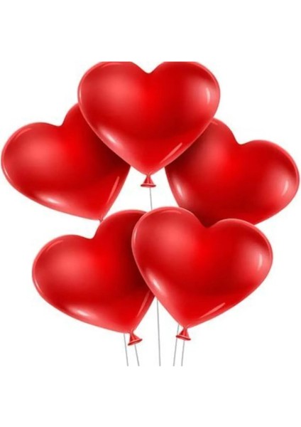 Kalp Lateks Balon 12 Inc Kalp Balon Kırmızı Kalp Balon 60 Adet Kırmızı Balon fiyatları
