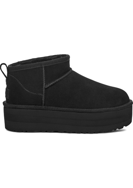 Kadın Bot 1135092 Ugg W Classıc Ultra Mını Platform Black (Sıyah)
