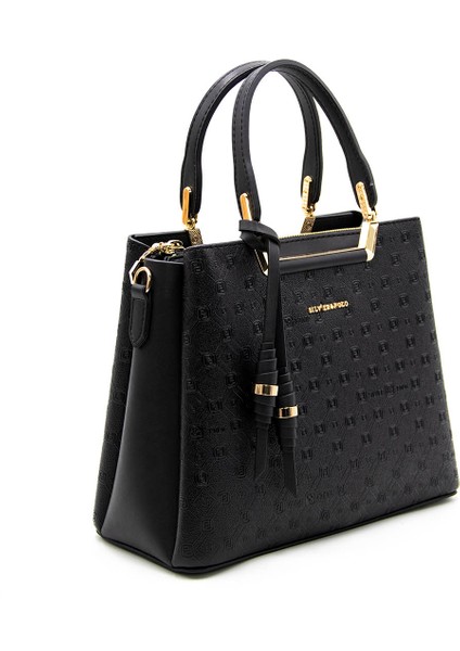 Kadın Omuz Çantası 969-42431 Silver Polo Bayan Çantası M46 Siyah-Mat Siyah fiyatları