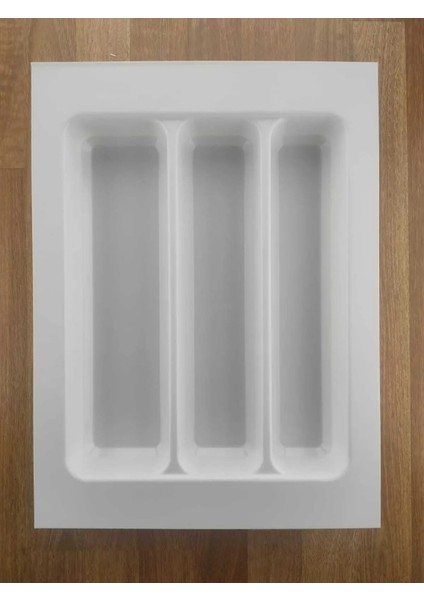 37X49 cm Çekmece Içi Beyaz Kaşıklık Kepçelik Mutfak Çekmece Düzenleyici Organizer (33*40 A Kesilebilir)