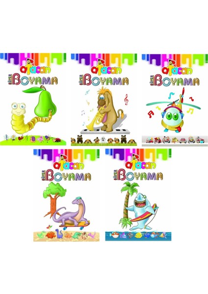 Afacan Süper Boyama 5 Li + 18 Li Kuruboya-Keçeli Kalem