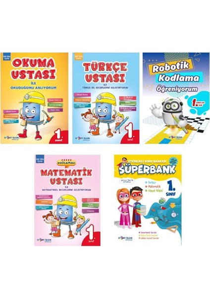 Dört Işlem Yayıncılık 1.sınıf Ustalarla Öğreniyorum Seti (2.dönem)