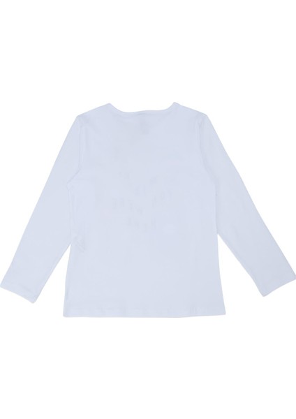 Kız Çocuk Çiçek Baskılı Yazılı Sweat Uzun Kol fiyatları