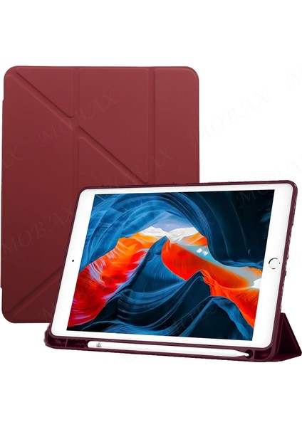 Samsung Galaxy Tab S9 Plus X810 X816 X818 Kılıf Kalem Bölmeli Trifolding Case