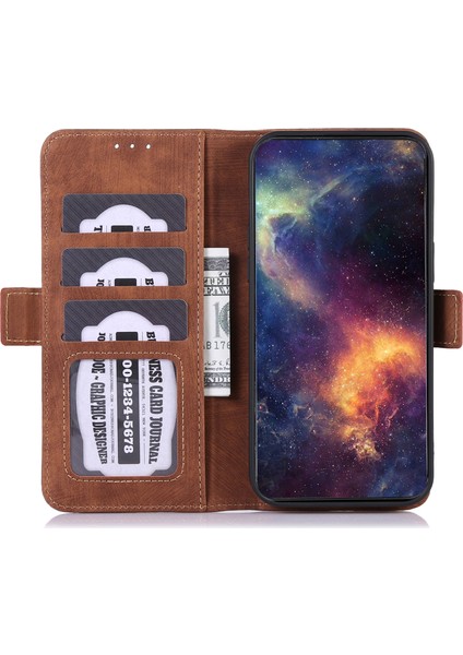 Samsung Galaxy A05 4g Retro Doku Deri Kahverengi Telefon Kılıfı (Yurt Dışından)