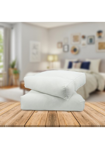 Tekno Trust Beyaz Ortopedik Medi 40X60+12 Yastık 650 + gr Pamuk Polyester 40 x 60 Hava Geçirgen Boncuk Elyaf fırsatları