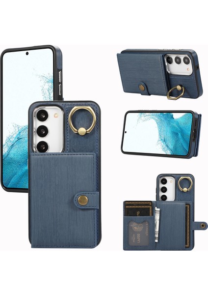Samsung Galaxy S23 sı Fırçalanmış Pu+Tpu Telefon Kılıfı (Yurt Dışından)