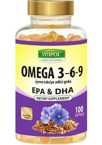 Balık Yağı Omega 3-6-9 100 Softgel
