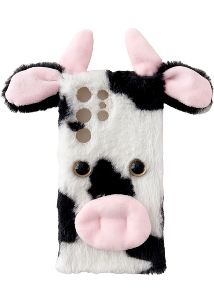 Samsung Galaxy S24 Ultra Ince Kabarık Inekler Kulak Yumuşak Tpu Black Telefon Kılıfı (Yurt Dışından)