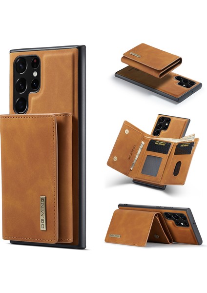 Samsung Galaxy S24 Ultra Çıkarılabilir Kahverengi Telefon Kılıfı (Yurt Dışından)