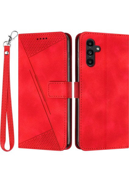 Samsung Galaxy M54 5G/F54 5g Deri Damla Geçirmez Üçgen Kabuğu Telefon Kılıfı (Yurt Dışından)