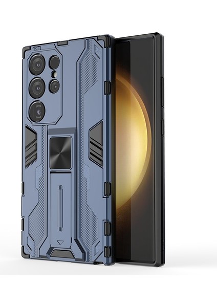 Samsung Galaxy S24 Ultra Cratch Pc+Tpu Cover Blue Telefon Kılıfı (Yurt Dışından)