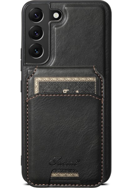 Samsung Galaxy S22+ 5g Pu Deri+ Tpu Manyetik Çıkarılabilir Black Suteni H15 Telefon Kılıfı (Yurt Dışından)