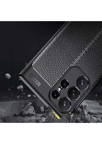 Samsung Galaxy S24 Ultra Litchi Doku Ince Yumuşak Tpu Kabuk Telefon Kılıfı (Yurt Dışından) fiyatları