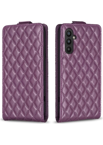 Samsung Galaxy A15 4g Dikey Flip Pu Deri Deri Dark Telefon Kılıfı (Yurt Dışından)