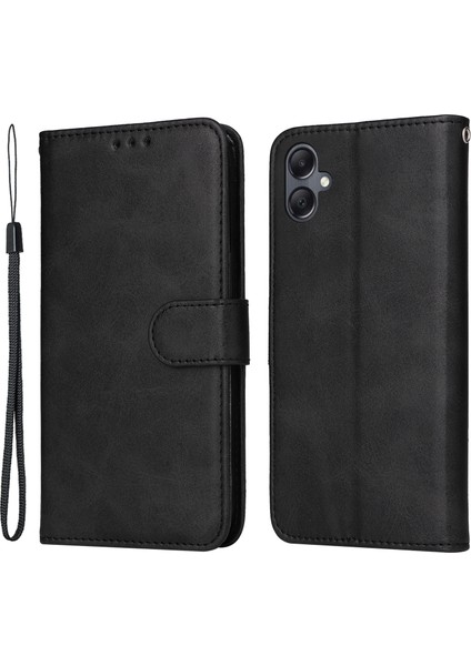 Samsung Galaxy A05 4g Buzağı Doku Deri Black Telefon Kılıfı (Yurt Dışından)