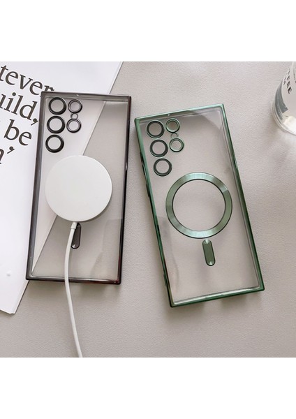 Samsung Galaxy S24 Magsafe Tpu Elektroklokal Silver Uyumlu Ultra Telefon Kılıfı (Yurt Dışından) fiyatları