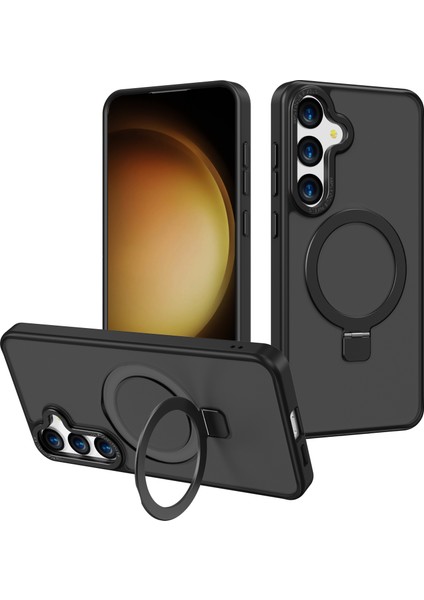 Samsung Galaxy S24 Için+ Clear Tpu+ Pc Magsafe Black Uyumlu Telefon Kılıfı (Yurt Dışından)