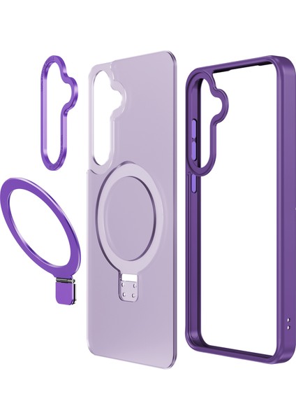 Samsung Galaxy S24 Için+ Clear Tpu+ Pc Magsafe Black Uyumlu Telefon Kılıfı (Yurt Dışından)