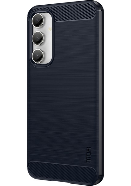Samsung Galaxy S23 Fe Fırçalanmış Karbon Fiber Doku sı Yumuşak Tpu Kabuğu Telefon Kılıfı (Yurt Dışından)