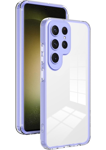 Samsung Galaxy S24 Ultra Tpu+Pc Temiz ası Telefon Kılıfı (Yurt Dışından)