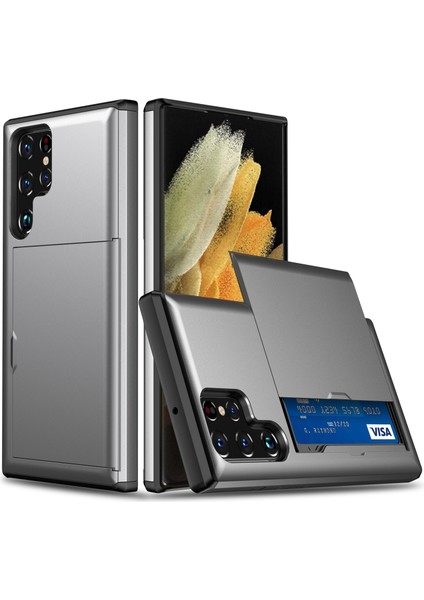 Samsung Galaxy S24 Ultra Tpu+Pc Grey Telefon Kılıfı (Yurt Dışından)