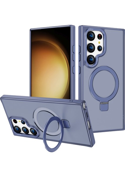 Samsung Galaxy S24 Ultra Magsafe Şok Geçirmez Tpu+Pc Uyumlu Telefon Kılıfı (Yurt Dışından)