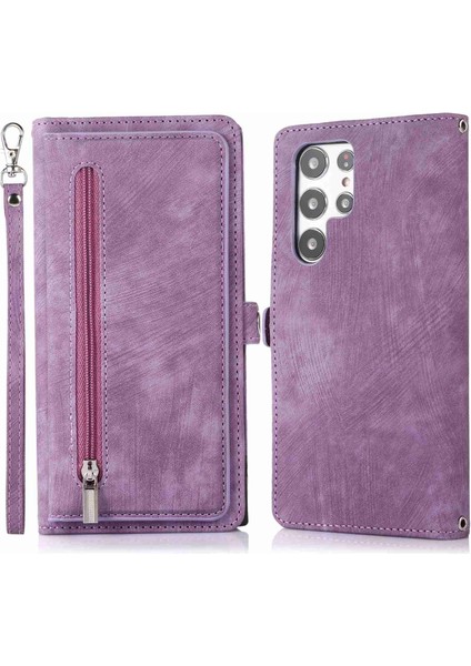 Samsung Galaxy S24 Ultra Pu Pu 9 Omuz Kayışı Mühendisi Telefon Kılıfı (Yurt Dışından)