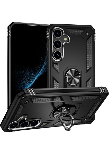Samsung Galaxy S24+ Tpu+ Pc Ring Black Telefon Kılıfı (Yurt Dışından)
