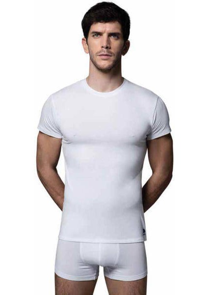 Erkek 80197 2'li Yuvarlak Yaka Kısa Kol Atlet fiyatları