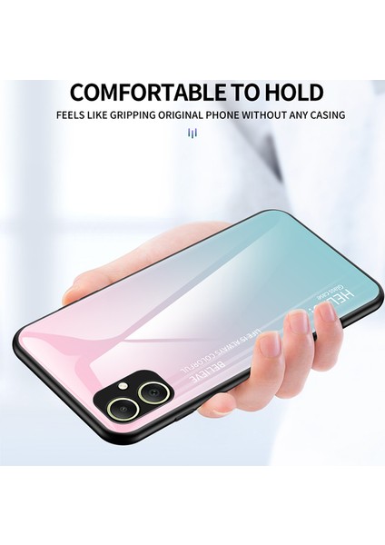 Samsung Galaxy A05 4g Damla Damlı Temsilli Cam+Pc+Tpu Gradyan Sınıflandırıcı Telefon Kılıfı (Yurt Dışından)
