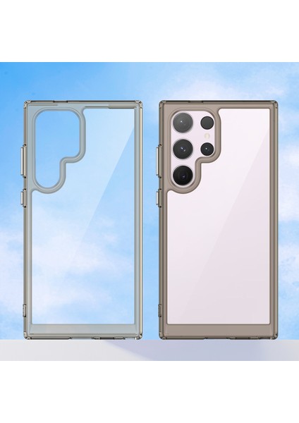 Samsung Galaxy S24 Ultra Tpu+Akrilik Şok Geçirmez Akıllı Tökez Gri Telefon Kılıfı (Yurt Dışından) fiyatları