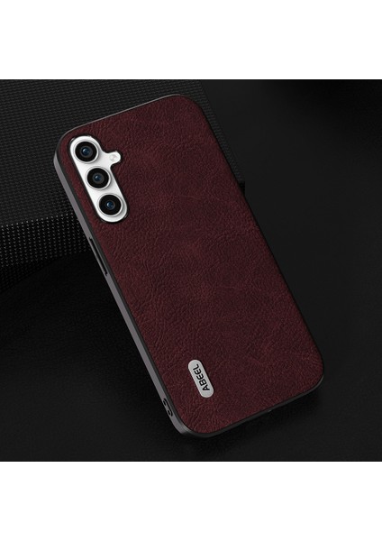 Samsung Galaxy A24 4g Litchi Texture Pu Deri+Pc+Tpu Mahafat Telefon Kılıfı (Yurt Dışından)