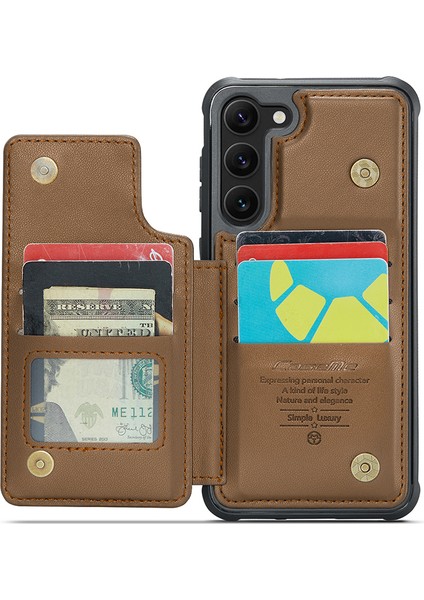 Samsung Galaxy S23 Için+ Litchi Doku Rfıd Koruyucu Br Telefon Kılıfı (Yurt Dışından) fiyatları