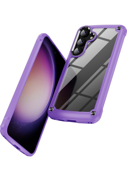 Samsung Galaxy S24 Şok Geçirmez Pc+Tpu Alaşım Lens Çerçeve al+ Telefon Kılıfı (Yurt Dışından) fiyatları
