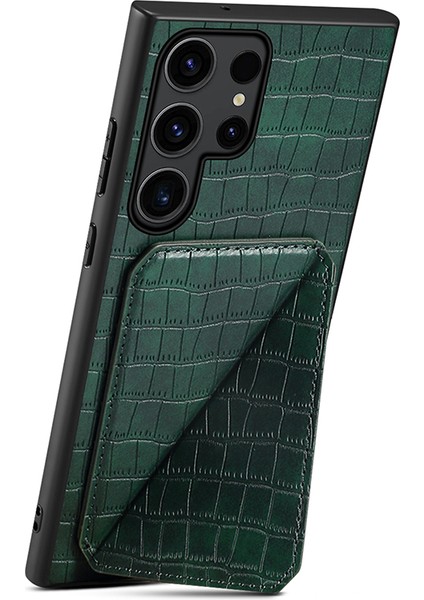 Samsung Galaxy S23 Ultra Pu+Pc+Tpu Gizli Telefon Kılıfı (Yurt Dışından)