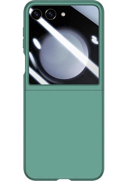 Samsung Galaxy Z Flip5 5g Pc Cilt Touch Küçük Ekranlı Film Dark Telefon Kılıfı (Yurt Dışından)