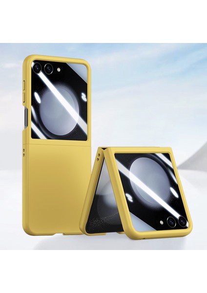 Samsung Galaxy Z Flip5 5g Pc Cilt Touch Küçük Ekranlı Film Sarı Telefon Kılıfı (Yurt Dışından) fiyatları