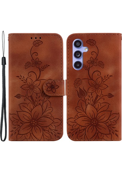 Samsung Galaxy S23 Fe Basılı Zambak Çiçek Akıllı Telefon Kılıfı (Yurt Dışından)