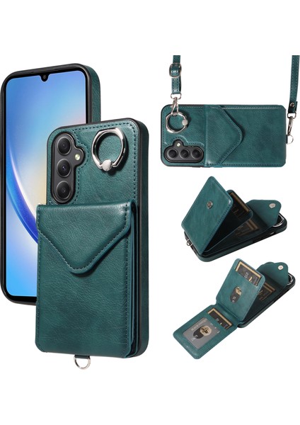 Samsung Galaxy A34 5g Pu Deri+Tpu Crossbody Telefon Kılıfı (Yurt Dışından)