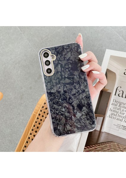 Samsung Galaxy A34 5g Imd Kabuk Deseni Tpu Şok Geçirmez Black Telefon Kılıfı (Yurt Dışından)