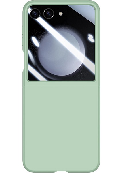 Samsung Galaxy Z Flip5 5g Pc Cilt Touch Küçük Ekranlı Film Işığı Telefon Kılıfı (Yurt Dışından)