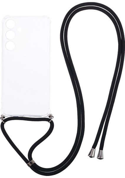 Samsung Galaxy S24 Için+ Şeffaf Tpu Lanyard Telefon Kılıfı (Yurt Dışından)