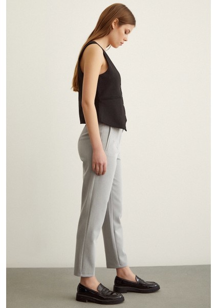 Skinny Kumaş Pantolon Gri fırsatları