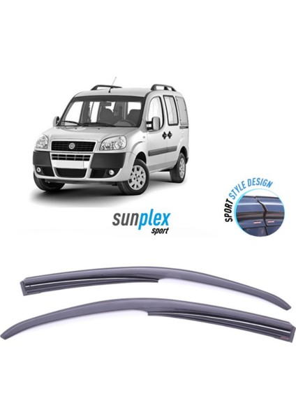 Bes Tuning Fıat Doblo Iı 2010-2020 Sunplex Sport Style Cam Rüzgarlığı Set 4lü