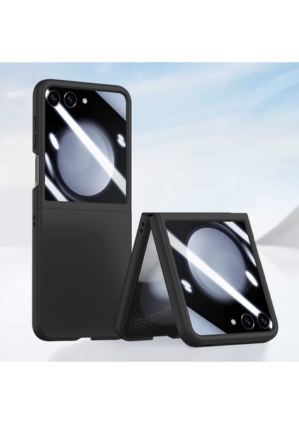 Samsung Galaxy Z Flip5 5g Pc Cilt Touch Küçük Ekranlı Film Black Çizgiye Karşı Çizgiye Karşı Telefon Kılıfı (Yurt Dışından) fiyatları
