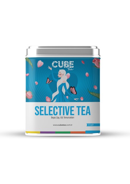 Selective Tea 60 gr (Yüksek Antioksidan) Güllü Beyaz Çay